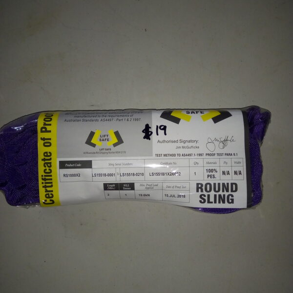 Round Sling 1t x 2m. in stock